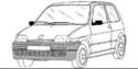 Охладителна уредба на двигателя за FIAT CINQUECENTO (170) от 1991 до 1998