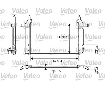 Кондензатор климатизации VALEO за FIAT STILO (192) от 2001 до 2006