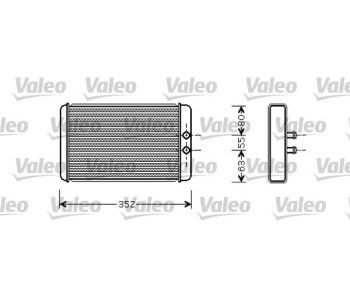 Топлообменник, отопление на вътрешното пространство VALEO 812358 за FIAT DUCATO (230) пътнически от 1994 до 2002