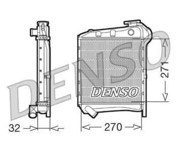 Топлообменник, отопление на вътрешното пространство DENSO DRR09090 за FIAT STILO (192) от 2001 до 2006