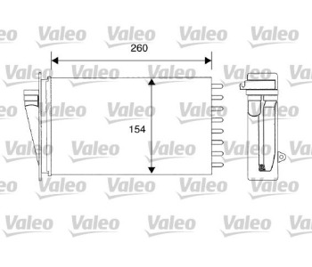 Топлообменник, отопление на вътрешното пространство VALEO 812194 за FIAT MAREA (185) от 1996 до 2007