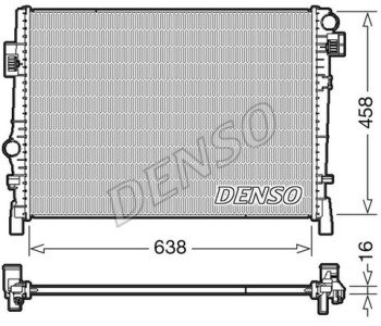 Радиатор, охлаждане на двигателя DENSO DRM09094 за FIAT PUNTO (176) от 1993 до 1999