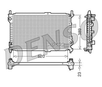 Радиатор, охлаждане на двигателя DENSO DRM13003 за FIAT PUNTO (176) от 1993 до 1999