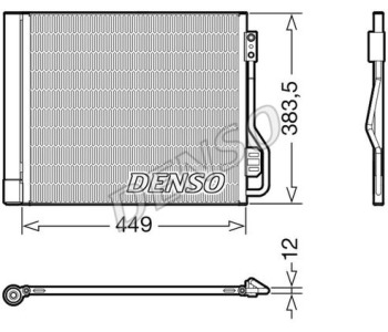 Кондензатор, климатизация DENSO DCN17004 за MERCEDES A (W169) от 2004 до 2012