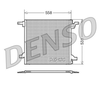 Кондензатор, климатизация DENSO DCN17026 за MERCEDES C (W203) седан от 2000 до 2007