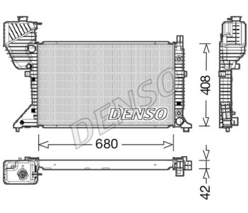 Радиатор, охлаждане на двигателя DENSO DRM17048 за MERCEDES C (W204) седан от 2007 до 2014