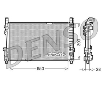Радиатор, охлаждане на двигателя DENSO DRM17042 за MERCEDES CLS (W218, C218) от 2011