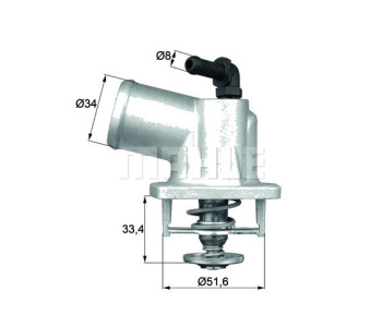 Термостат, охладителна течност MAHLE TI 54 92D за OPEL ZAFIRA A (F75_) от 1999 до 2005
