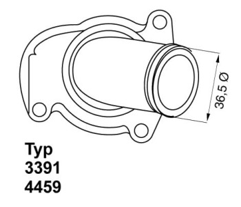 Термостат, охладителна течност 92°C WAHLER за OPEL CORSA C (F08, F68) от 2000 до 2009