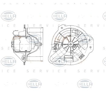 Вентилатор вътрешно пространство HELLA