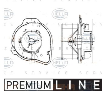 Вентилатор вътрешно пространство HELLA 8EW 009 159-281 за VOLVO V70 I (LV) комби от 1995 до 2000