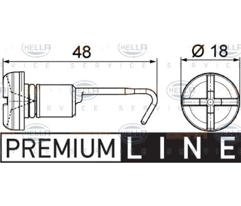 Винт, пробка на радиатора HELLA 9NS 376 747-011