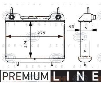 Маслен радиатор, двигателно масло HELLA 8MO 376 725-371
