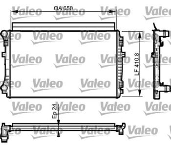 Радиатор, охлаждане на двигателя VALEO 735558 за AUDI Q3 Sportback (F3N) от 2019