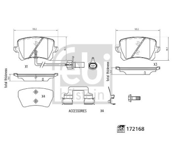 Прекъсвач на налягане, климатизация FEBI BILSTEIN 172236 за BMW 2 Ser (F45) Active Tourer от 2013