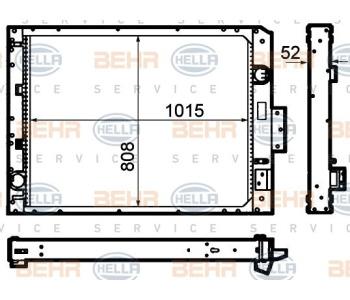 Водна помпа HELLA 8MP 376 800-204 за CITROEN XSARA (N2) комби от 1997 до 2010