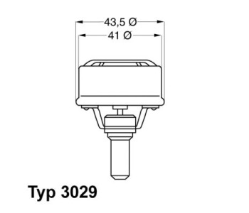 Термостат, охладителна течност BorgWarner (Wahler) 3029.86 за DACIA 1210 от 1983 до 1994