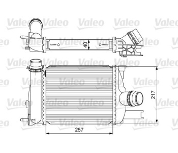 Интеркулер (охладител за въздуха на турбината) VALEO 818622 за RENAULT CLIO IV (BH_) от 2012 до 2019