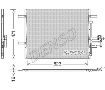 Кондензатор, климатизация DENSO DCN35001 за DAIHATSU MATERIA (M4_) от 2006