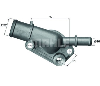Термостат, охладителна течност MAHLE TI 58 85 за LANCIA DELTA I (831) от 1979 до 1994