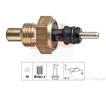 Датчик, температура на охладителната течност EPS 1.830.214 за MERCEDES T1 (W602) товарен от 1982 до 1996