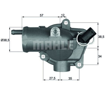 Термостат, охладителна течност MAHLE TI 21 71 за MERCEDES SPRINTER T1N (W903) 3T платформа от 1995 до 2006