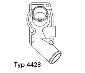 Термостат, охладителна течност BorgWarner (Wahler) 4428.92D за OPEL ASTRA G (F69_) седан от 1998 до 2009