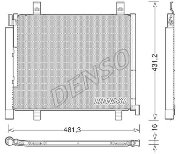 Кондензатор, климатизация DENSO DCN32027 за VOLKSWAGEN BEETLE (5C1, 5C2) от 2011