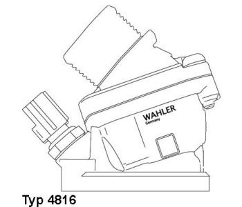 Термостат, охладителна течност BorgWarner (Wahler) 4816.90D за VOLVO V70 II (SW) комби от 1999 до 2008