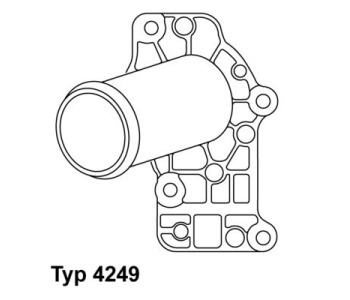 Термостат, охладителна течност BorgWarner (Wahler) 4249.71D за PORSCHE 911 (996) от 1997 до 2005