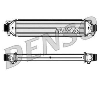 Интеркулер (охладител за въздуха на турбината) DENSO DIT28021 за PORSCHE CAYENNE (92A) от 2010 до 2017