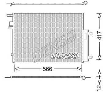 Кондензатор, климатизация DENSO DCN06018 за JEEP CHEROKEE (KL) от 2013